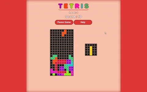 gif to demo tetris app